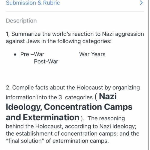 Summarize the world’s reaction to Nazi aggression against Jews in the following categories:•••••hel
