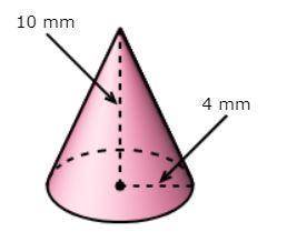 What is the volume of the cone to the nearest whole number?HELP PLZ