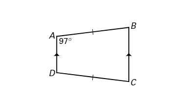 ABCD is an isosceles trapezoid.measure of angle B=measure of angle C=measure of angle D=