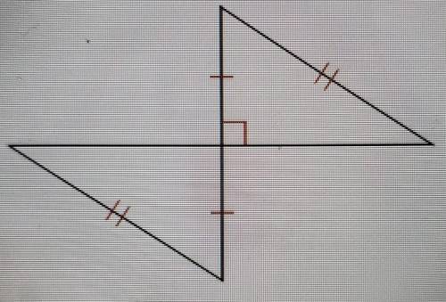 Determine if the 2 triangles are congruent.

A) AAS B) Not enough information C) SAS D) HL ​