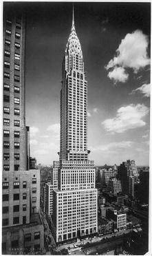 Answer the following question in 3-4 complete sentences.

The Chrysler Building. The main portion