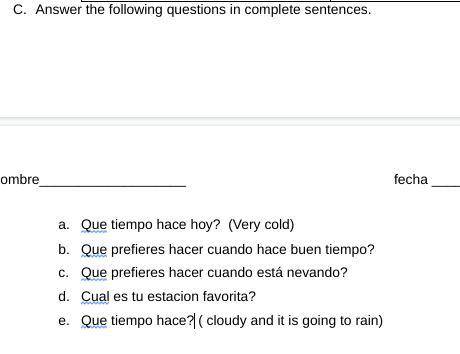 HEY CAN ANYONE PLS ANSWER DIS SPANISH QUESTION!!!