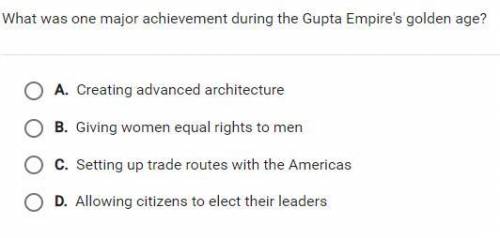What was one major achievement during the Gupta Empire's golden age?