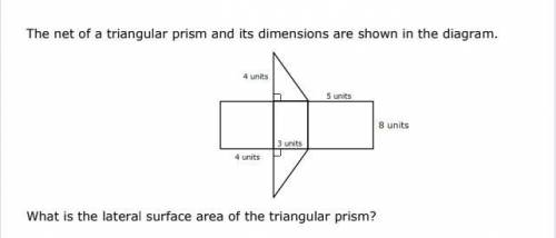 What is the lateral surface of the triangular prism?
