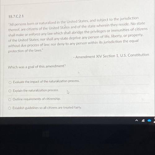 Which was a goal of this amendment?