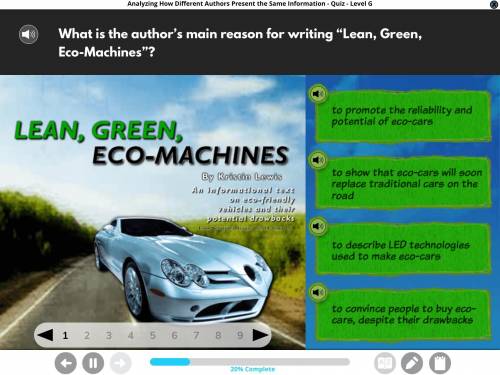 What is the authors main reason for writing lean green eco machine