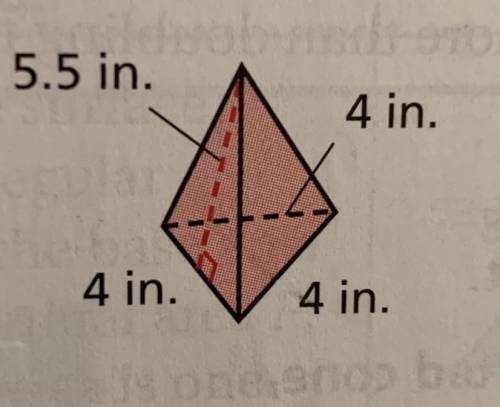 Find the surface area of each figure to the nearest 10th. Use 3.14 for π
SHOW YOUR WORK