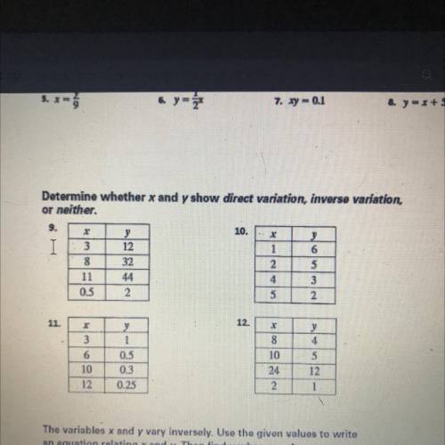 Can someone help me with 9,10,11,12 please I don’t understand