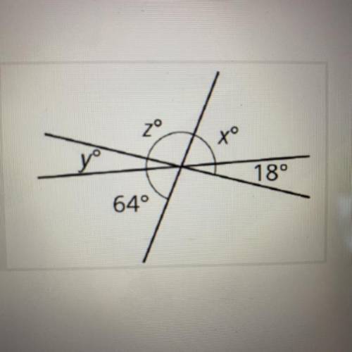 What is the measurement of angle Z