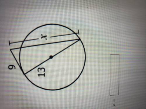 find the value of x. assume that segments that appear to be tangent are tangent.( Round to the near