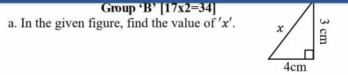 In the given figure, find the value of ′′.​