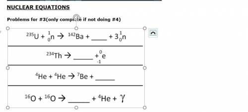 Nuclear Equations Help  100 PTS
