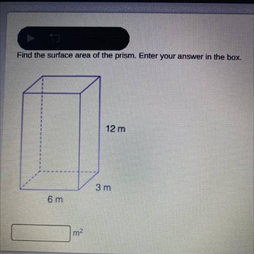 Find the surface area of the prism? Enter your answer in the box