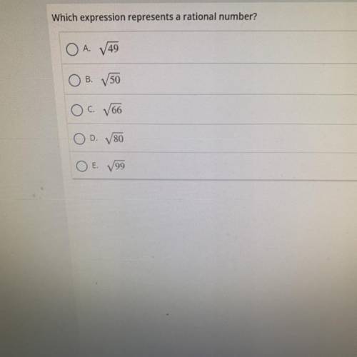 Which expression represents a rational number