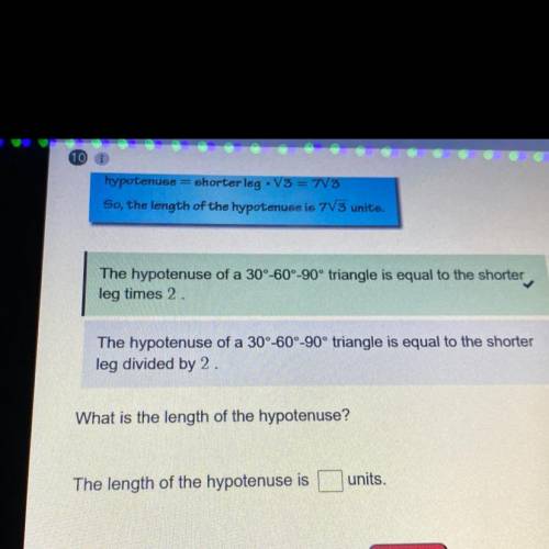 Error analysis describe the error in finding length of the hypotenuse￼ 30°-60°-90° The length of t