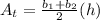 A_t= \frac{b_1+b_2}{2}(h)