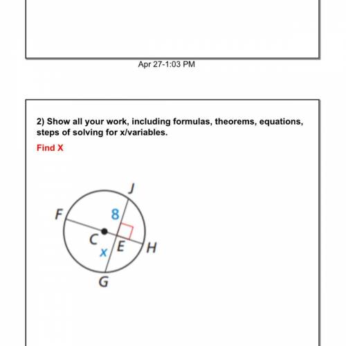 Who knows how to show work on this geometry problem fully pls