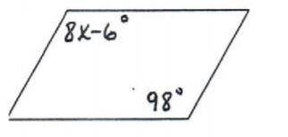 The figure below is a parallelogram. Find the value of x.