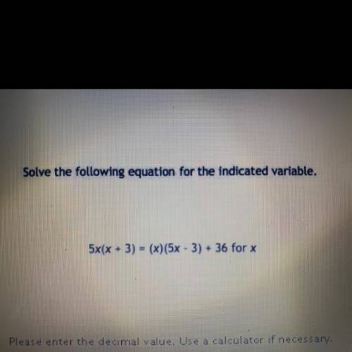 Solve the equation for the indicated variable