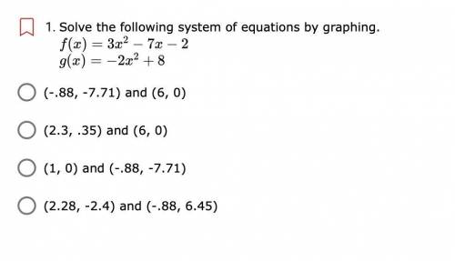 Solve the following system of equations by graphing.