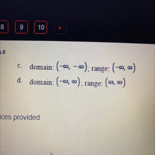Find the domain and range of f(x) = 2 - x + sin x