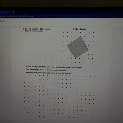 Area of a tilted square. will give brainlest if you answer with all the steps and how to do it