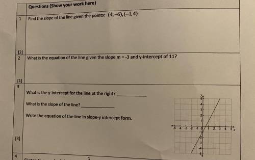 Linear relation questions(someone please help I will give brainliest please)