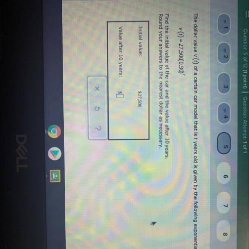 Help please! Am I supposed to do (0.90)^10 or am I supposed to multiply 27,500 and 0.90