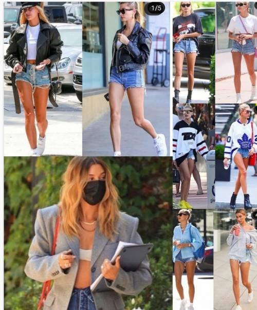 Which is your favourite Hailey shorts style?

choose any 6 looks of Hailey that u look the most pl