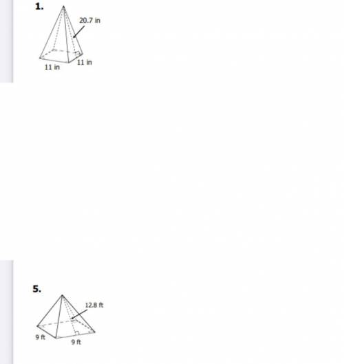 What is the volume and surface area of both questions