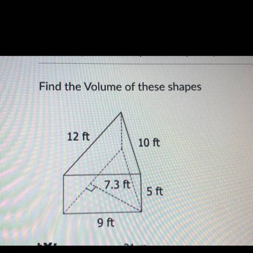 Find the Volume of this shape.