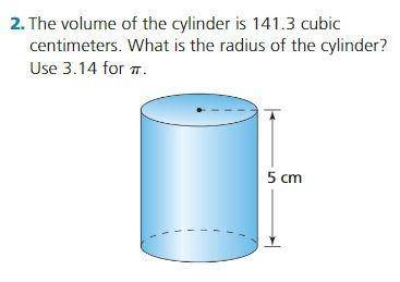 What is the Volume of the cylinder? (no links pls!)