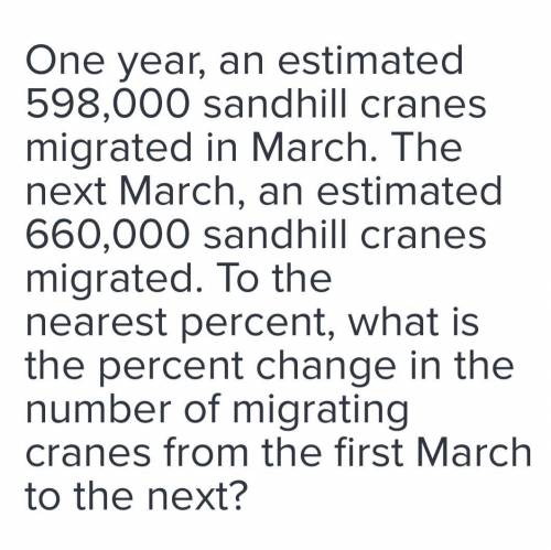 One year, an estimated 598,000 sandhill cranes migrated in March. The next March, an estimated 660,