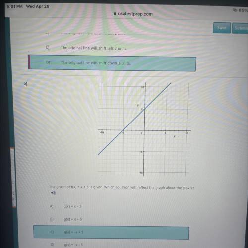 Plz help!! math test. pick abc or d. not sure if C is right?? pls help !