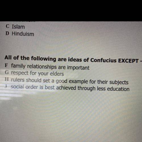 All of the following are ideas of confucius except