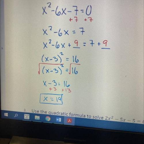 Lateena solved the equation below. Is her solution correct? Explain why or why not?