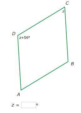 Find the value of z in rhombus ABCD.