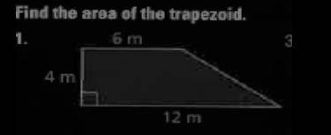 Find the erea of the trapezoid.