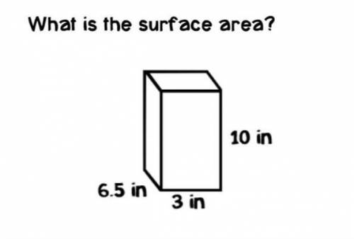 Can someone help me find the surface area?​