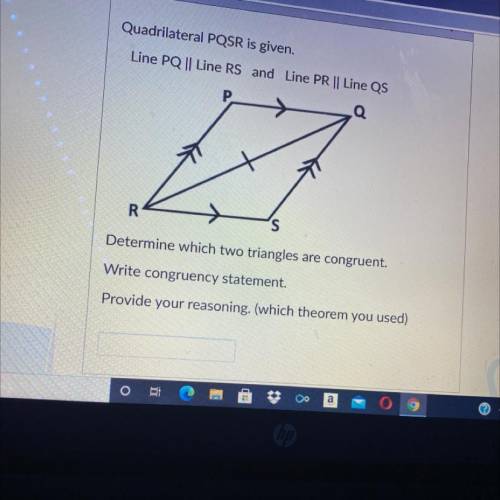 Please help !!! Determine which two triangles are congruent right congruency statement provide your