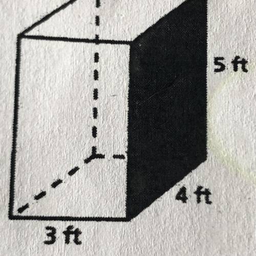 1. Find the Surface Area of the Rectangular
Prism.
5 ft
4 Ft
3 ft