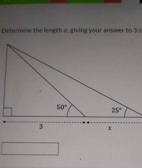 Determine the length of X, giving your answer to 3 significant figures.​