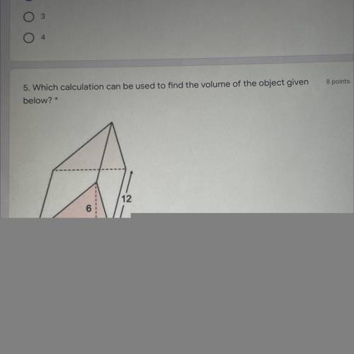 Find the volume of the object