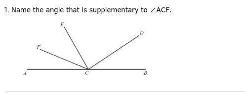Name the angle that is supplementary to Angle ACF