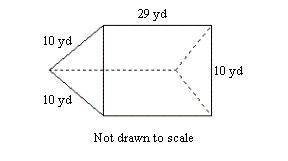 Find the volume of the given prism. Round to the nearest tenth if necessary.

A) 2,511.5 yd^3
B) 1