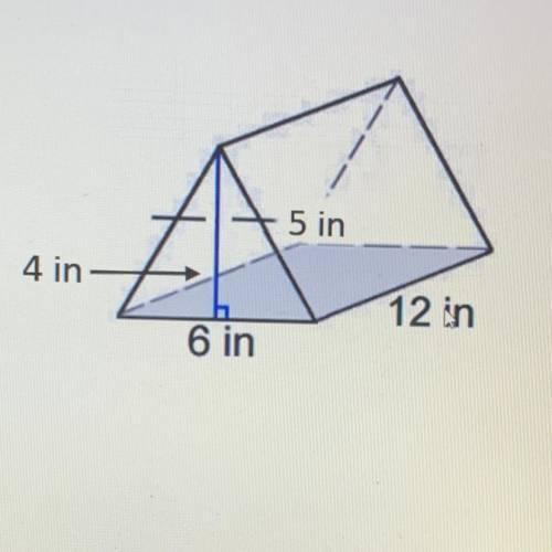 WILL GIVE BRAINLIEST Becky made a box in the shape of the triangular prism

shown. If she were to