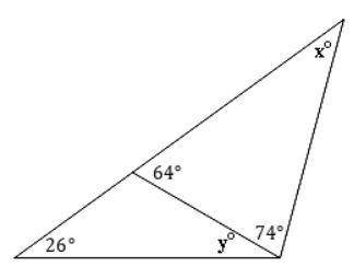 10. Consider the diagram below.
A. solve for x
B. Solve for y