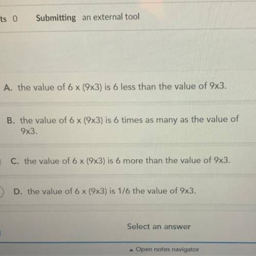 How does the value of 6 x (9x3) compare the the value of 9x3?!?!?