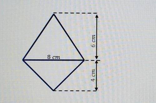 2. What is the area of this polygon? Show your work. ​