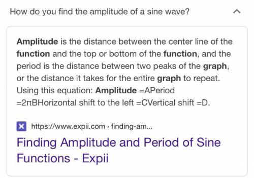 ¿A que se refiere la amplitud de una onda sinusoidal?